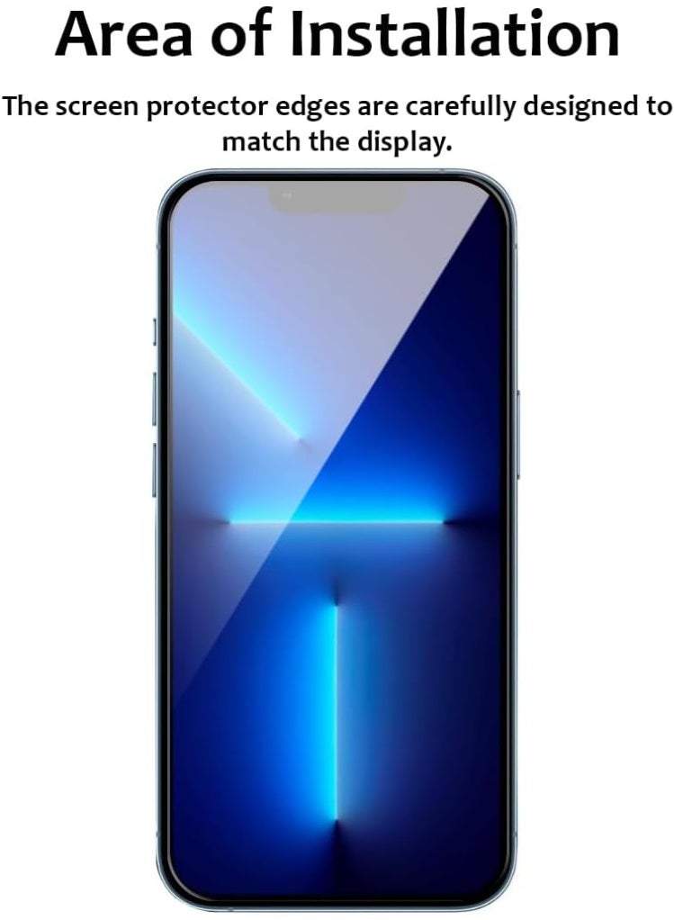 ACLIX Screen Protector for  iPhone 13 Pro Max 6.7inch, 9H Tempered Glass Screen Shatterproof Anti Scratch Glass HD Clear Case Friendly for iPhone 13 Pro Max - Image 5